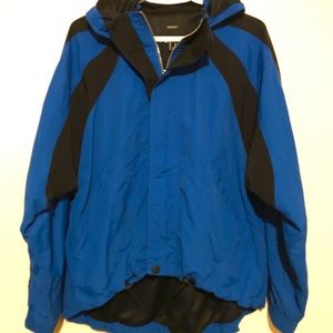 Forever 21 Blue/Black Zip-Up Jacket